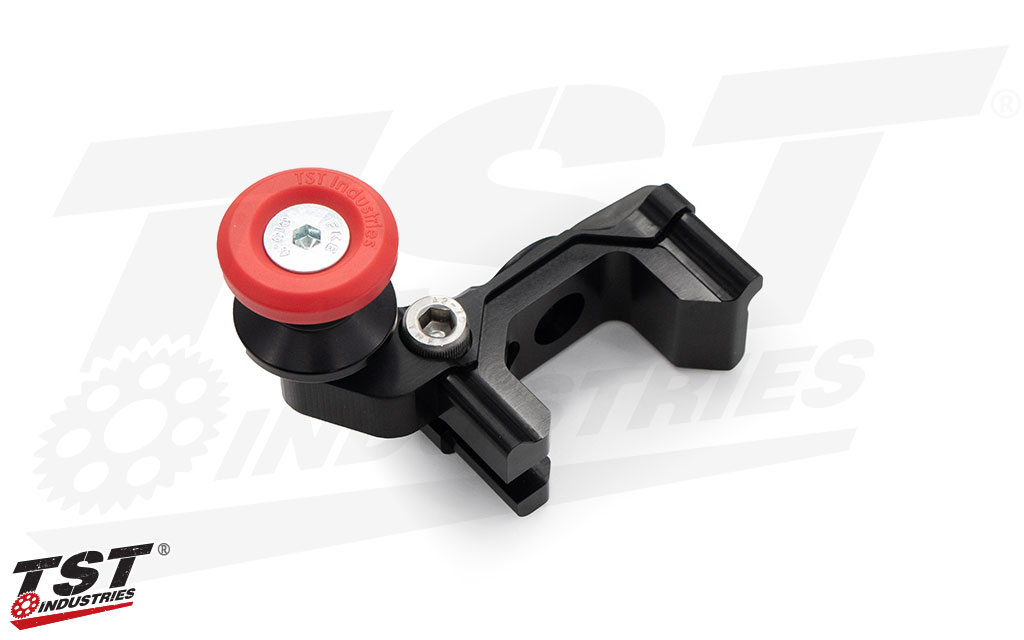Optional spool cap installs on the TST M8 Spool for added color and protection.
