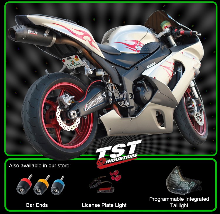 2005 2006 Kawasaki Ninja ZX6R 636 Fender Eliminator License Plate